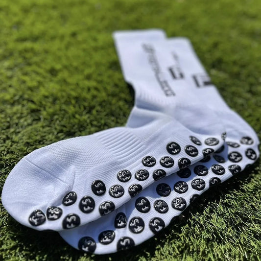 2023 Anti-slip Soccer Wholesale Men Custom Design Terry Sole Football Athletic Custom Socks With Grip