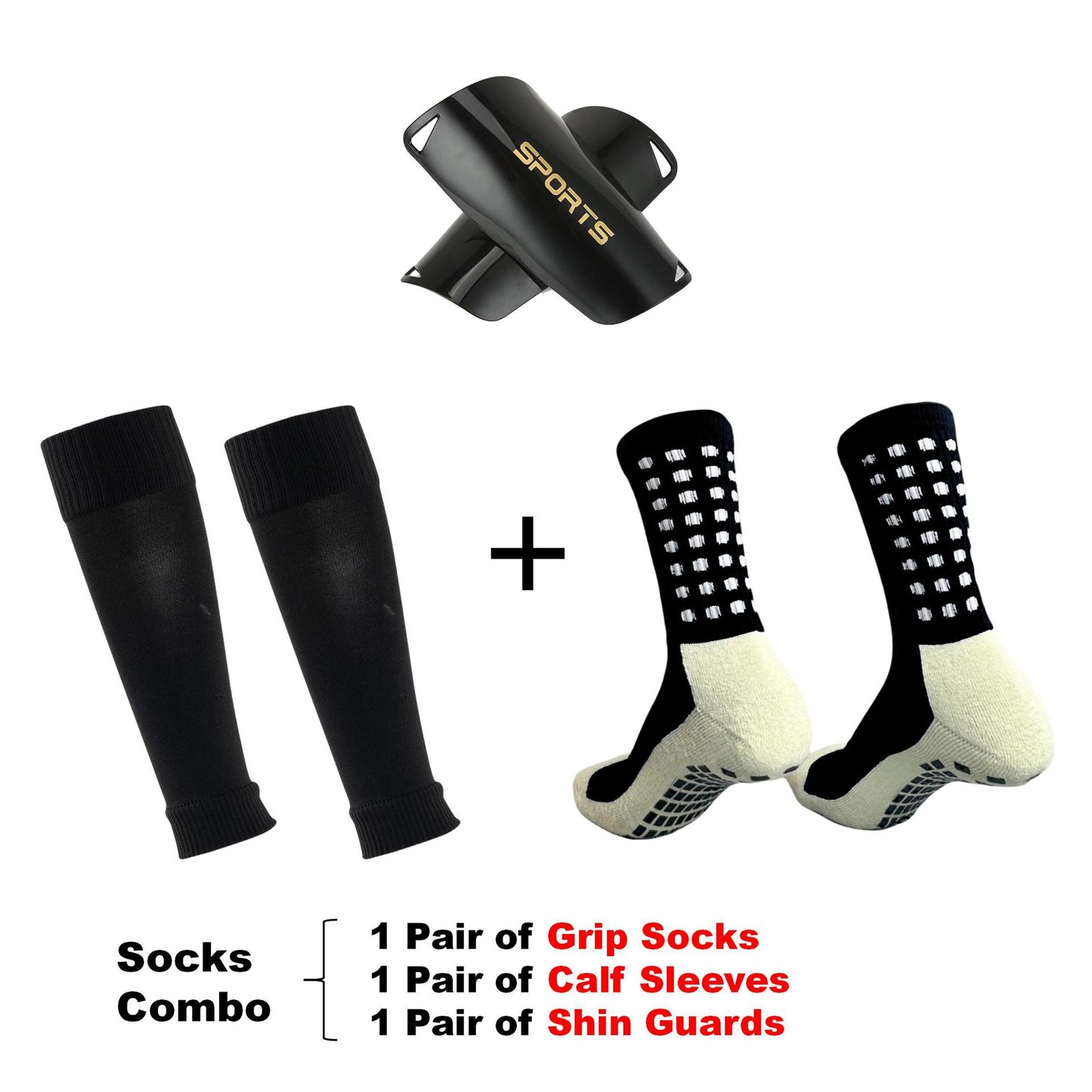 Breathable Football Shin Guards Leg Guards Soccer Compression Socks