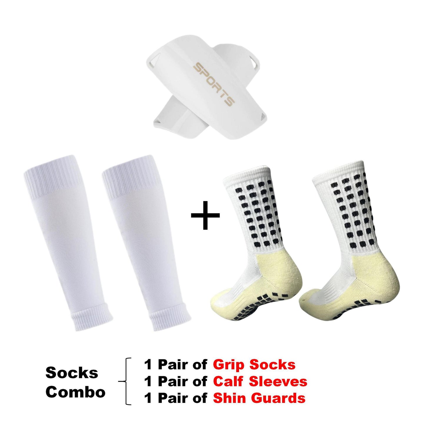 Breathable Football Shin Guards Leg Guards Soccer Compression Socks