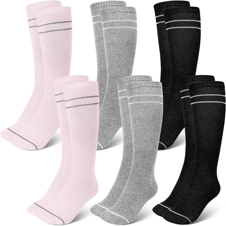 OEM/ODM Women's Jump Rope Yoga Elastic Cycling Solid Sports Compression Socks, Crew Socks Cotton Maternity Pressure Socks