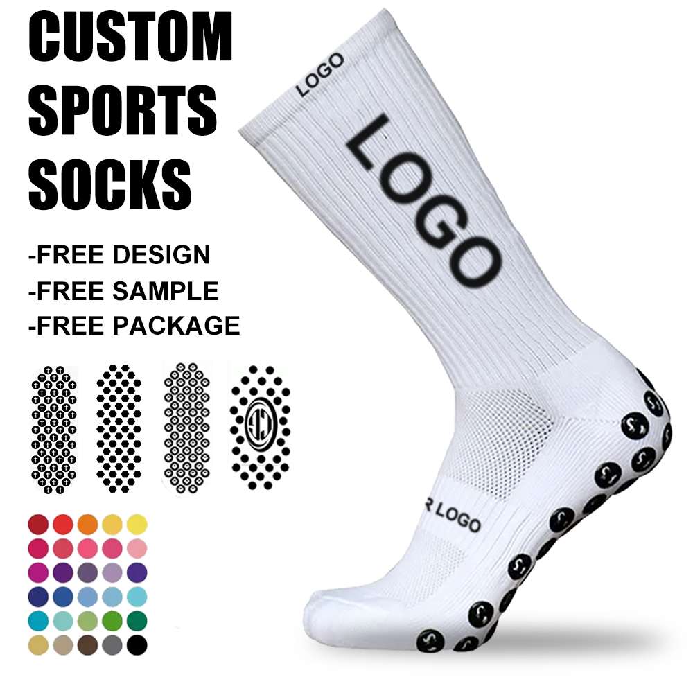 Breathable Sports Towel Bottom Anti-slip Football Men Grips Socks