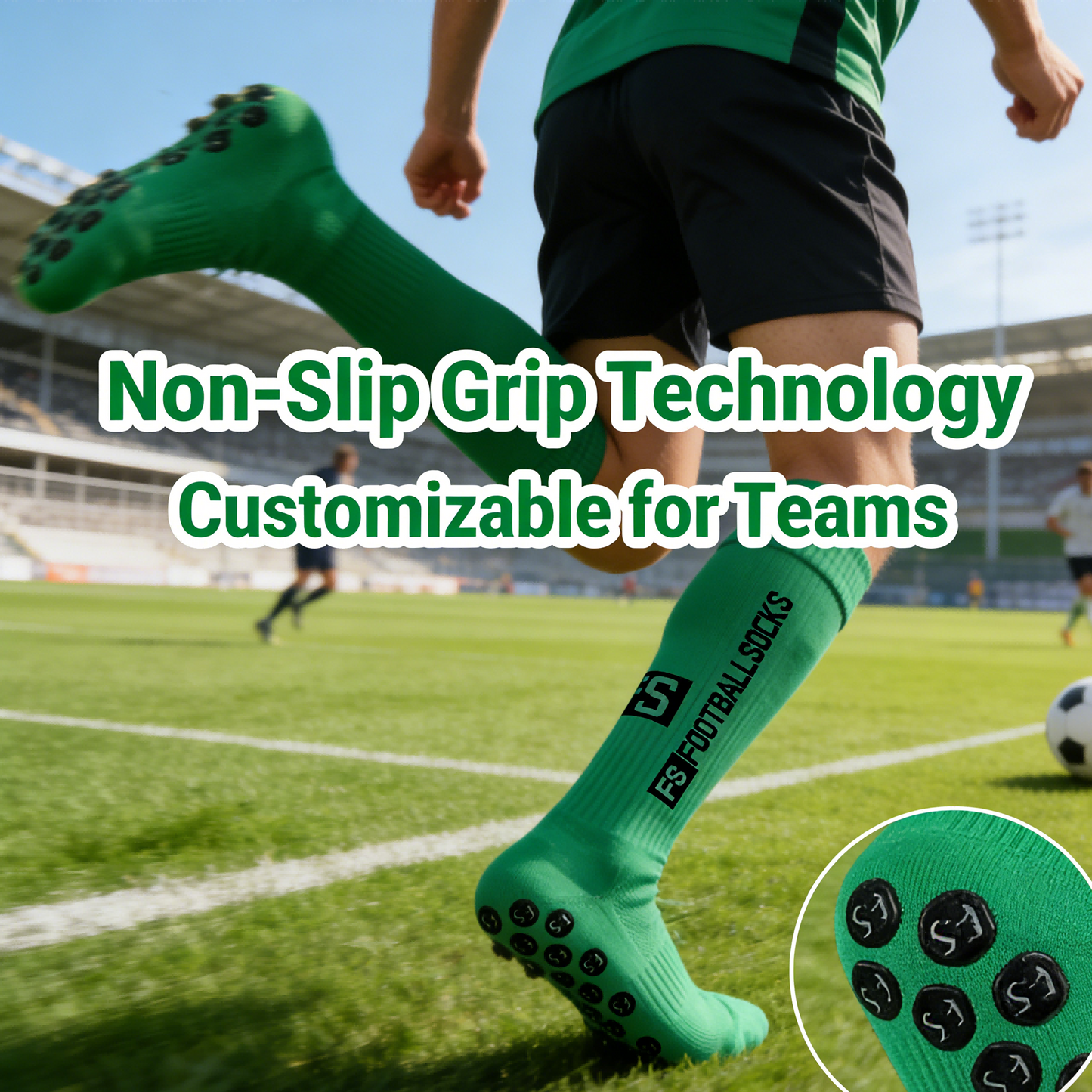 Customized Soccer Grip Socks Men-2026 NEW DESIGN Breathable Anti-slip Sports Wear