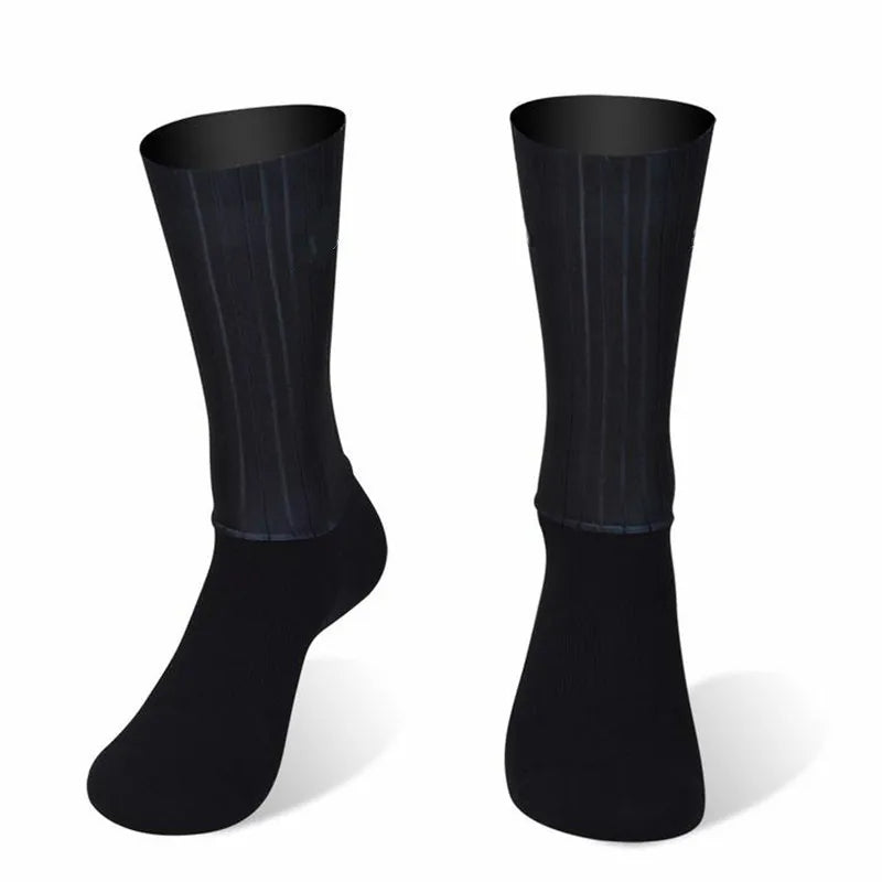 Cycling Sock Men Anti Slip Silicone Summer White Aero Socks