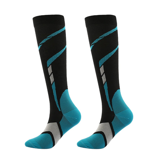 Wholesale Colorful Stripe Breathable Stocking Unisex Knee Hign Socks Football Socks Custom Compression Socks