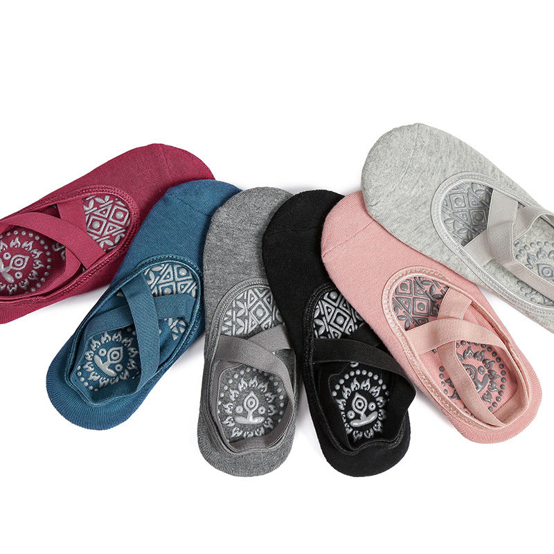 Yoga Socks Non Slip Grip Pilates Socks With Strapes
